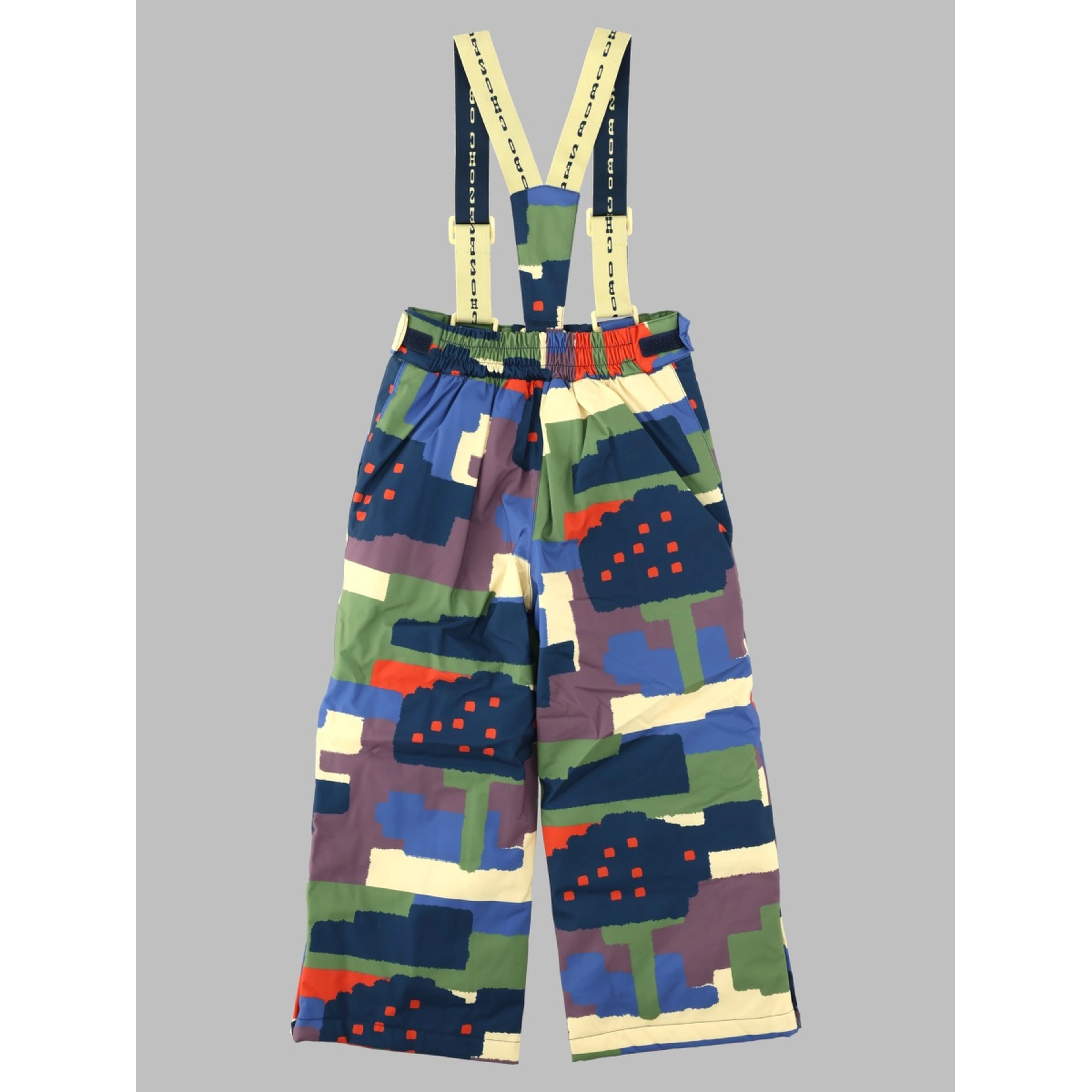 paint forest all over ski pants