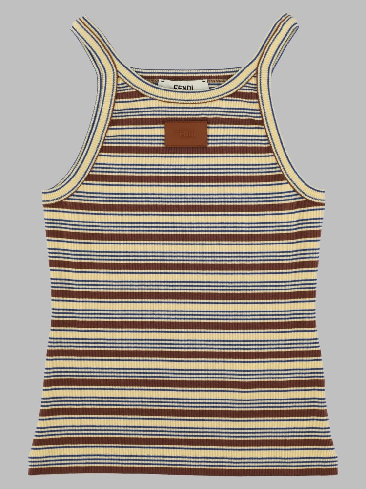 Top in Cotone a Righe