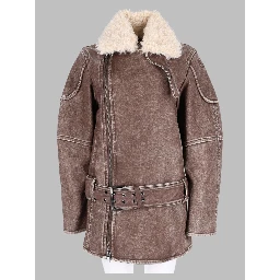 Cappotto Doppiopetto Stile Aviator-Biker