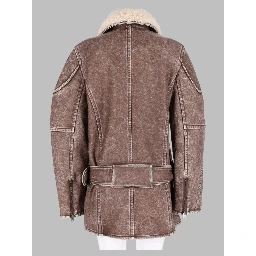 Cappotto Doppiopetto Stile Aviator-Biker