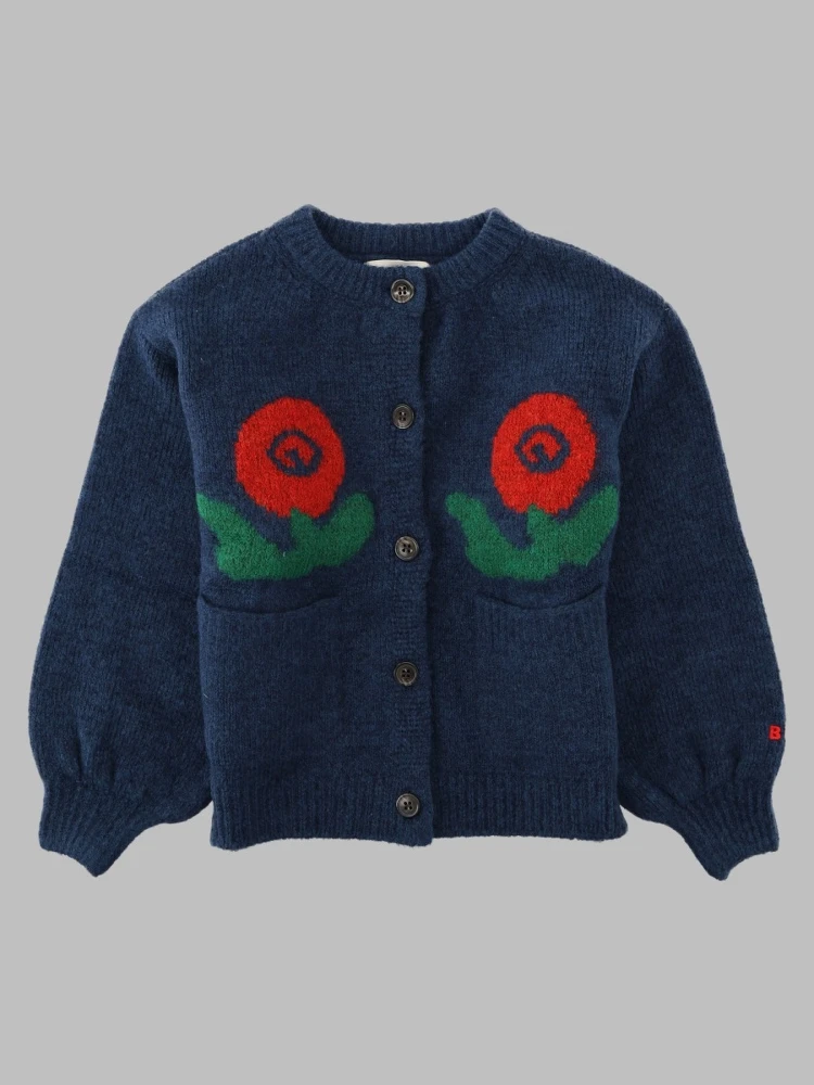 stamp bloom cardigan