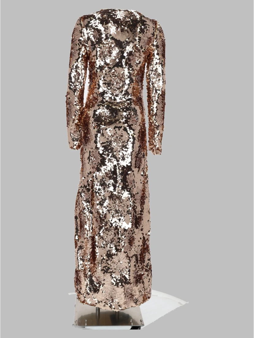 Abito Lungo con Paillettes