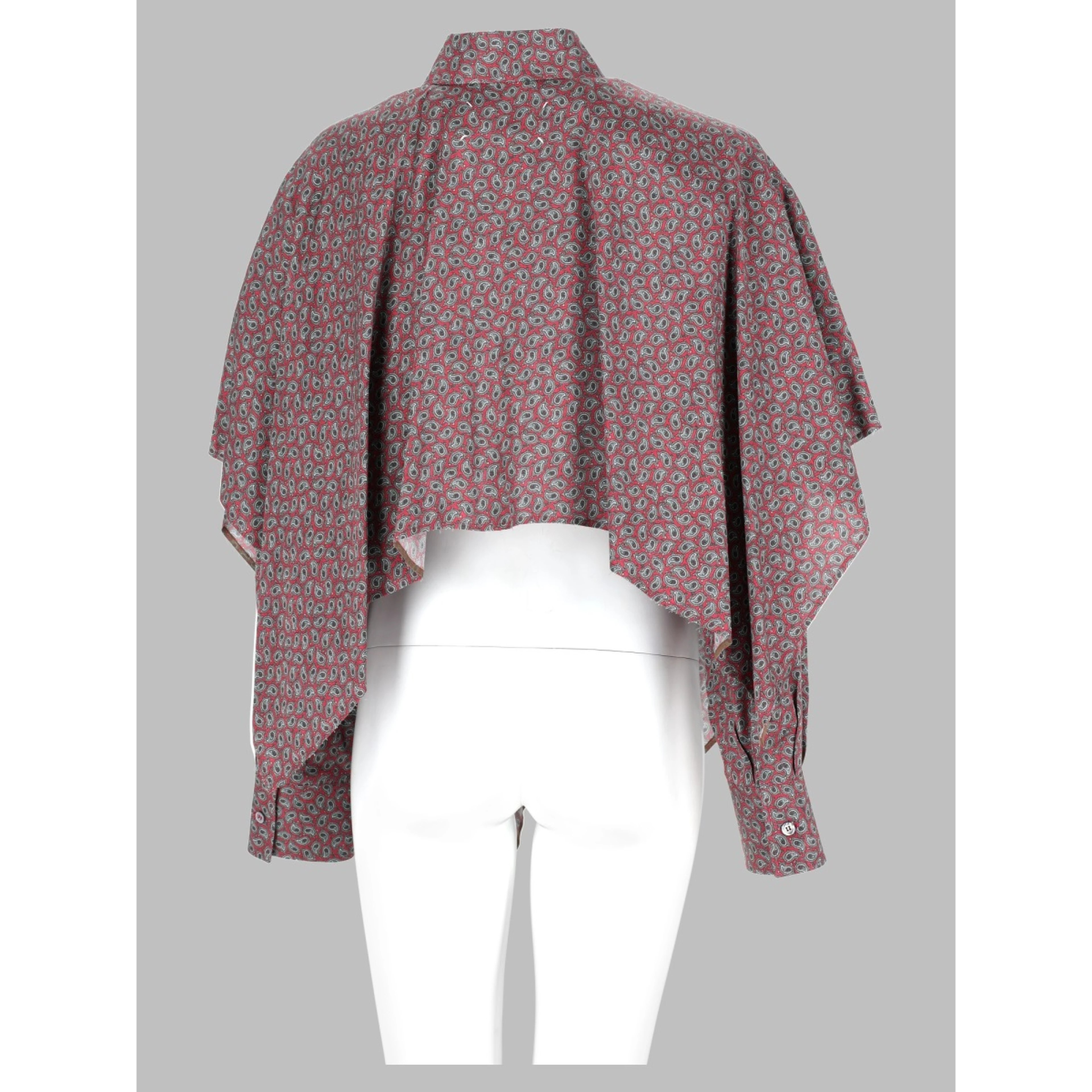 Camicia con Maniche a Mantella e Stampa Paisley