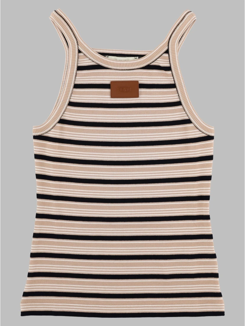 Top in Cotone a Righe
