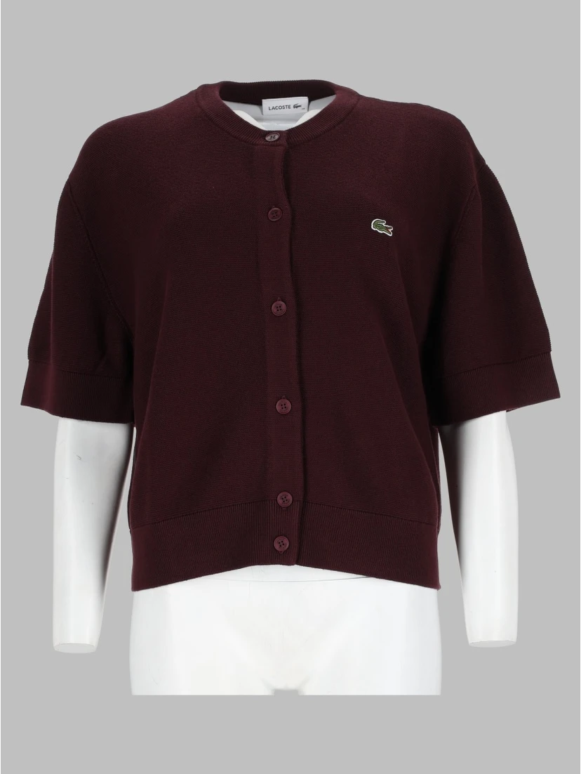 Cardigan in Misto Cotone e Lana