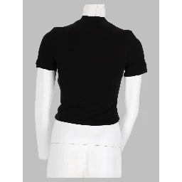 T-Shirt Layered Con Bottoni
