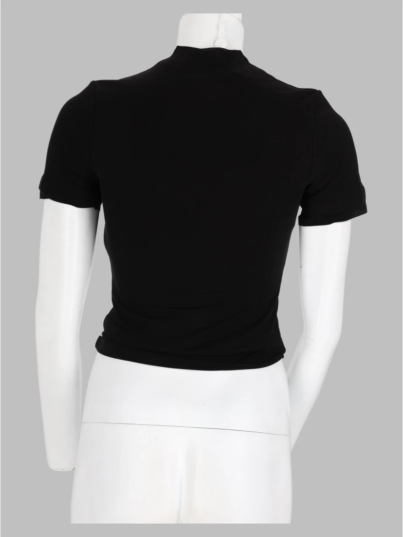 T-Shirt Layered Con Bottoni