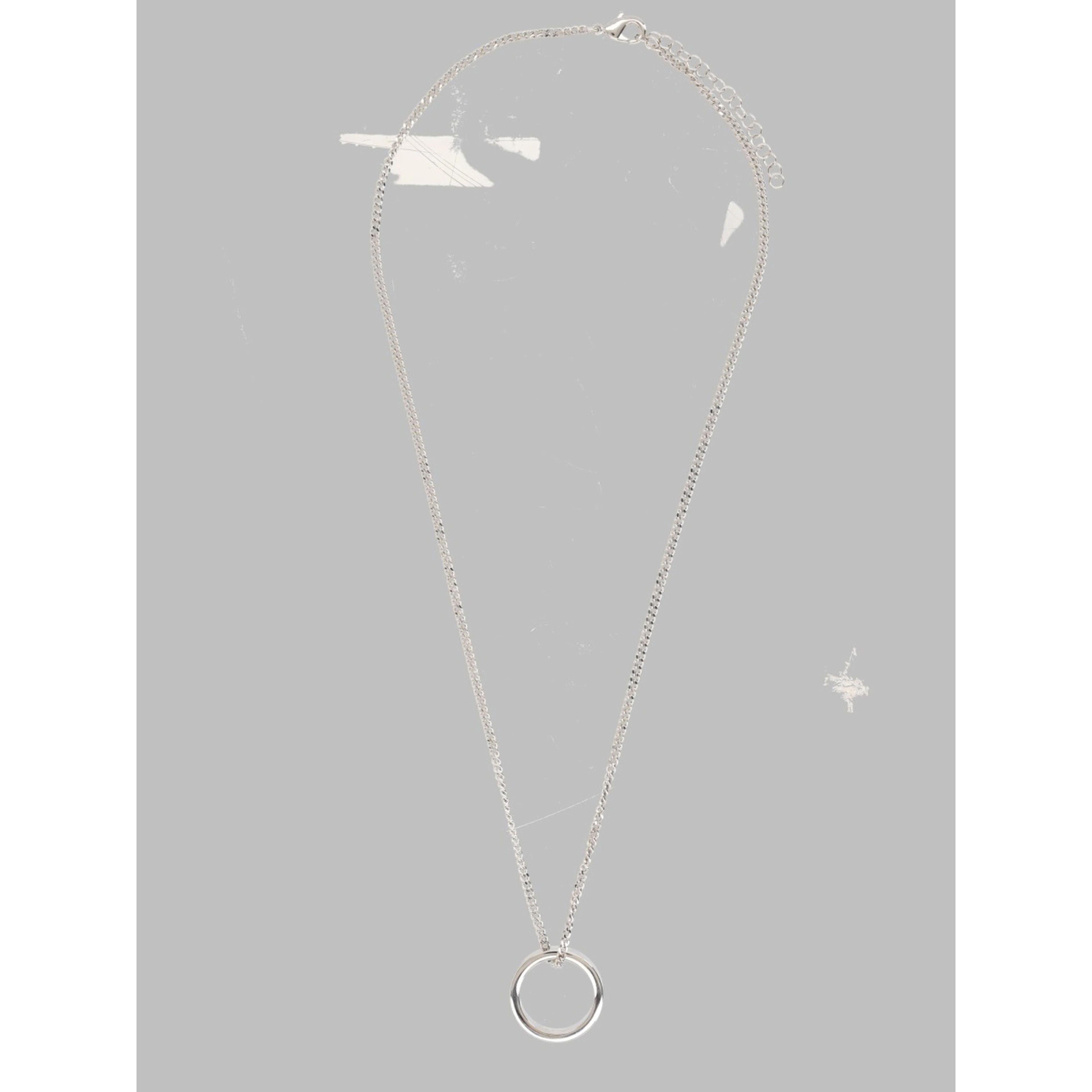 MINIMAL LOGO RING NECKLACE