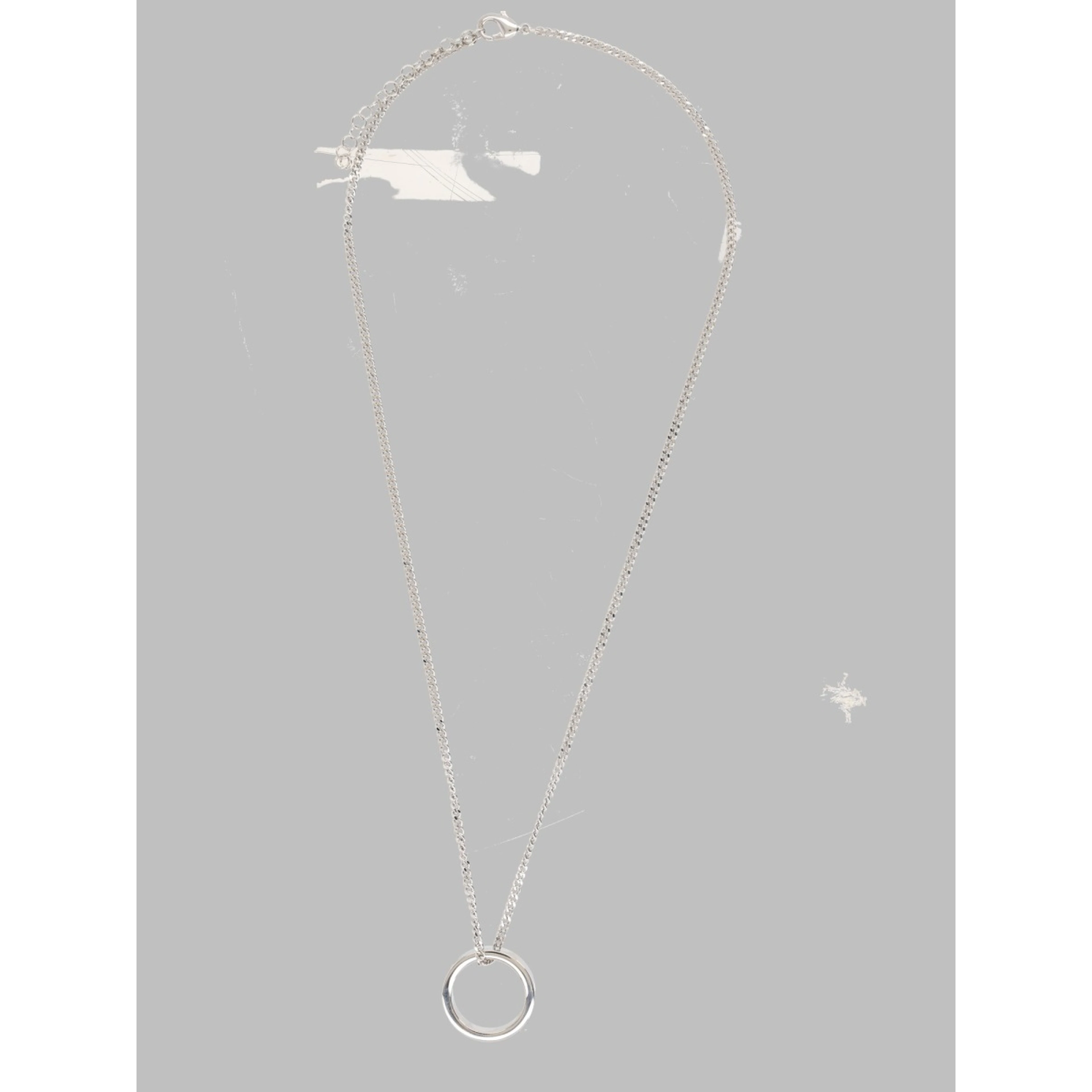 MINIMAL LOGO RING NECKLACE