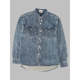 Overshirt In Denim Di Cotone