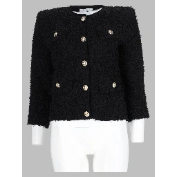 Giacca In Tweed Con Bottoni