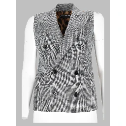 Gilet In Flanella Principe Di Galles