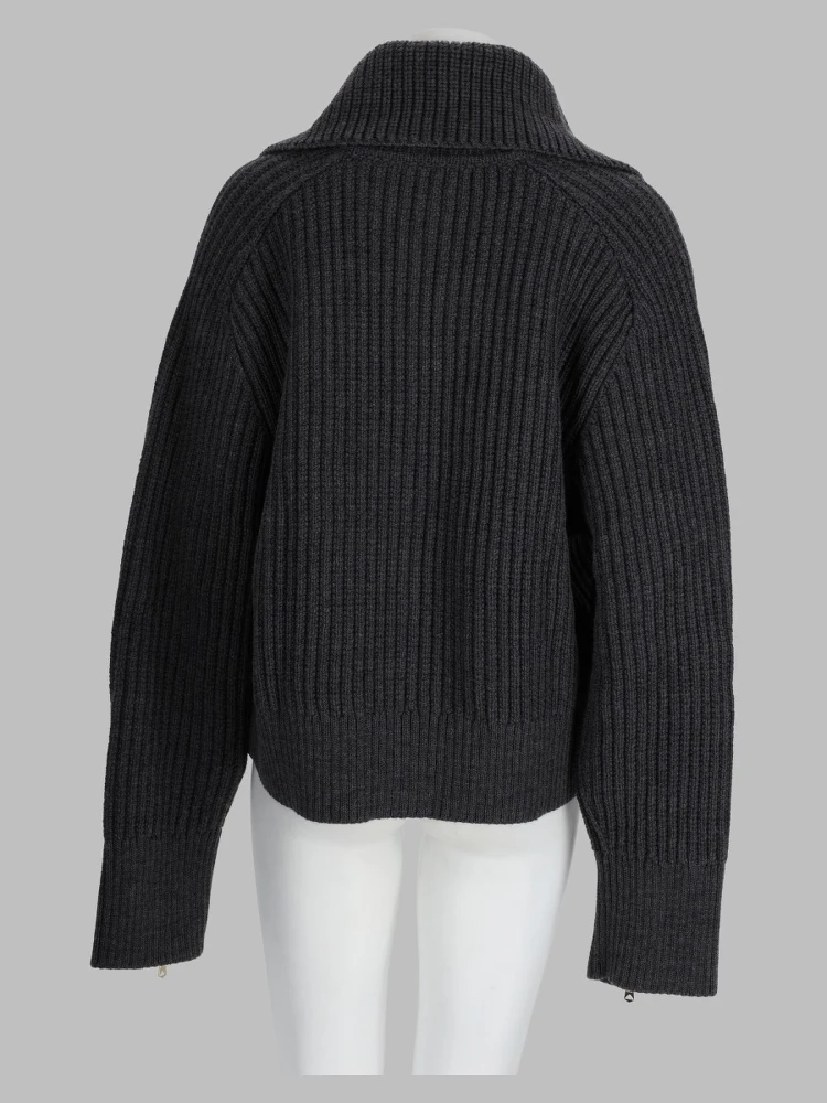 Cardigan In Lana Con Zip alternative
