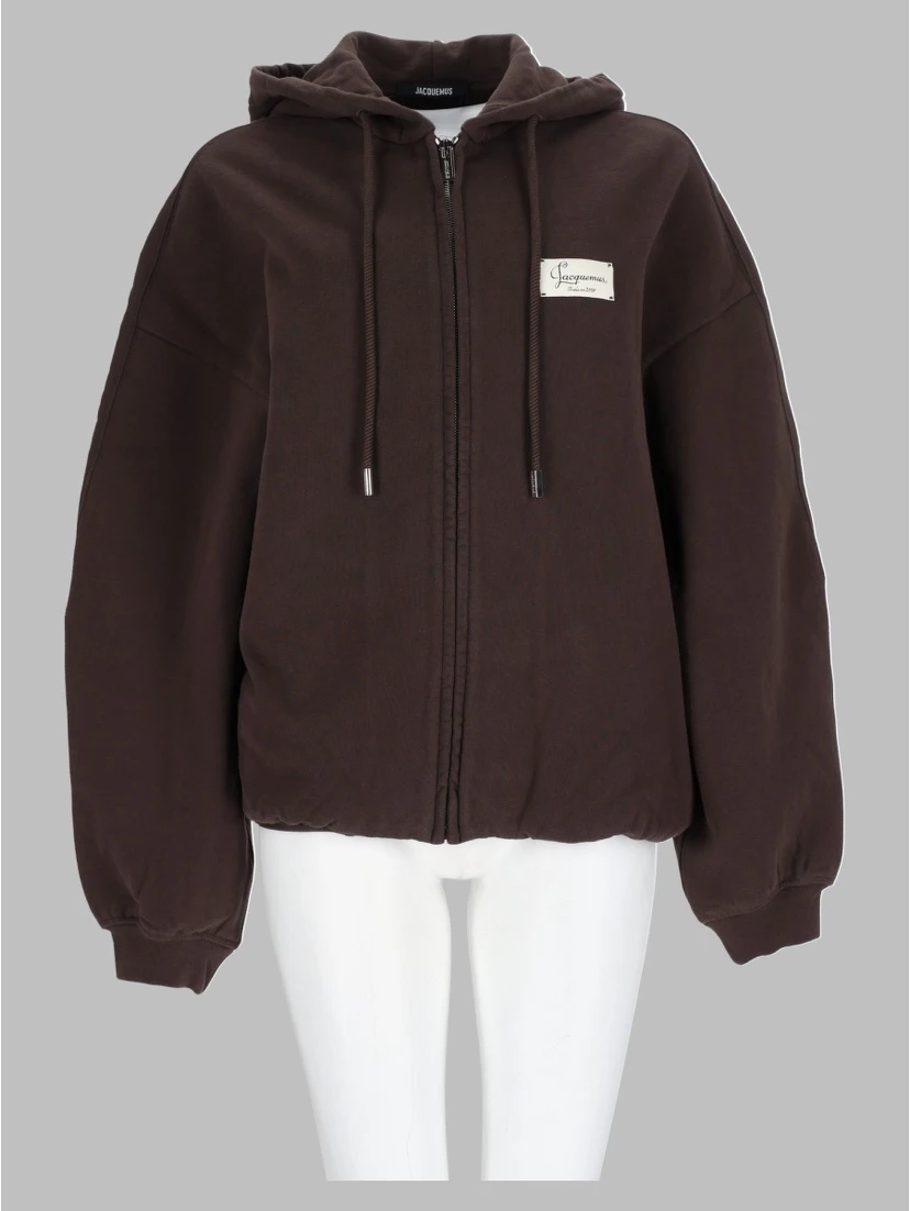 Felpa "Corso" Con Cappuccio e Zip