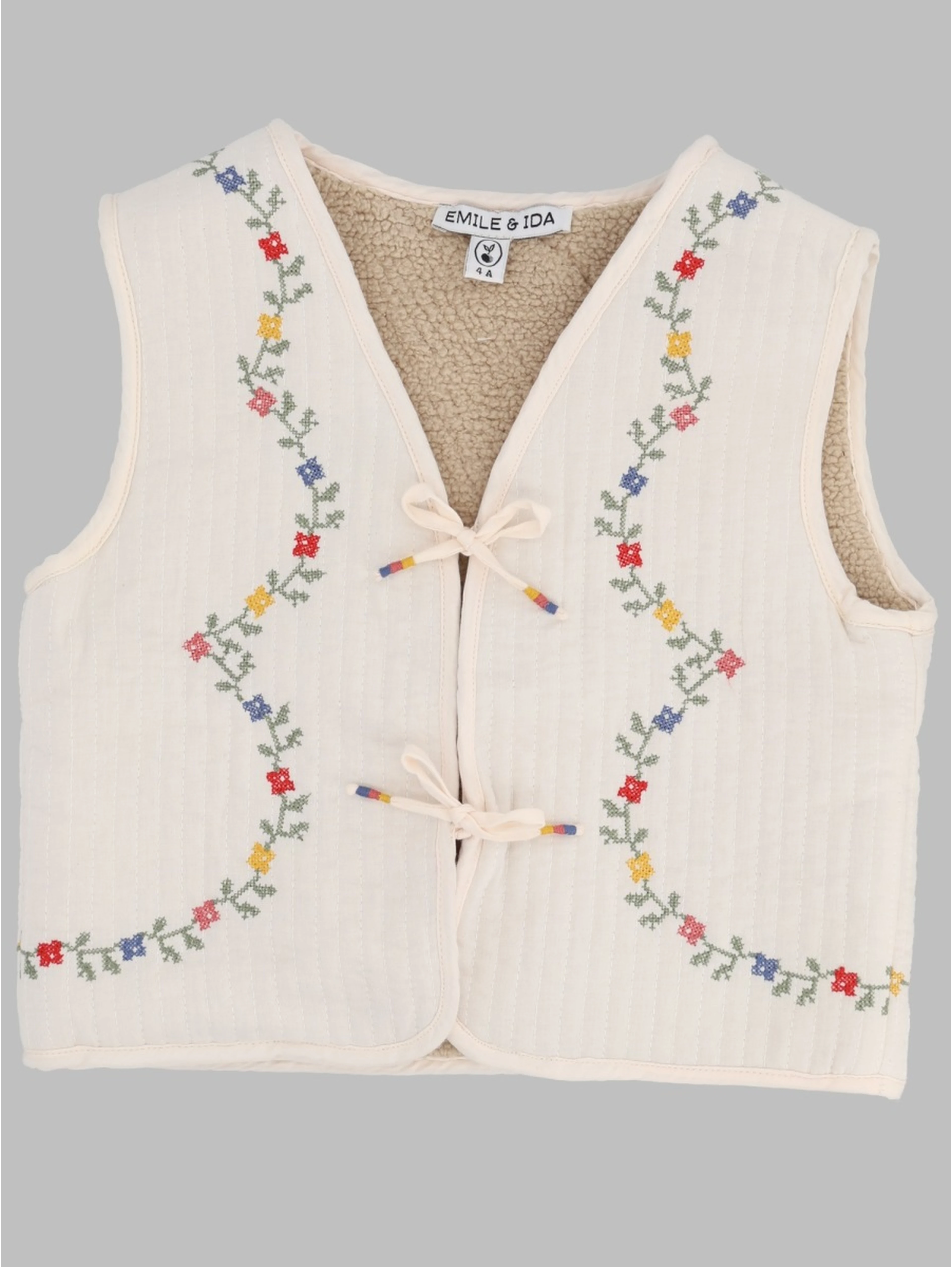 veste ss manche point de croix
