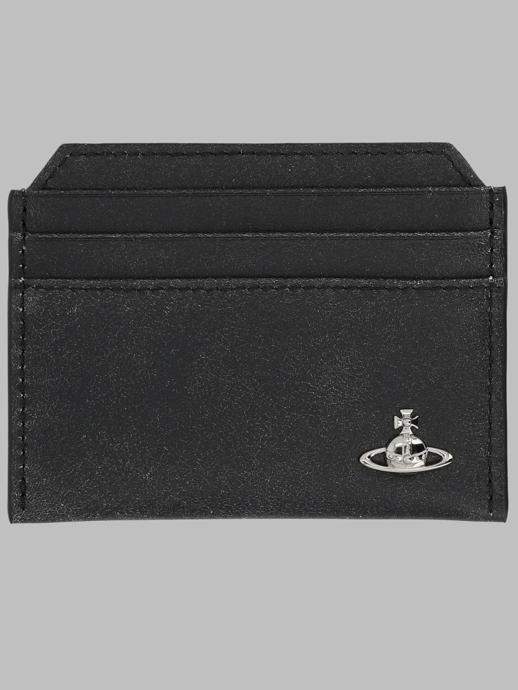 Portacarte Slim In Pelle Con Orb