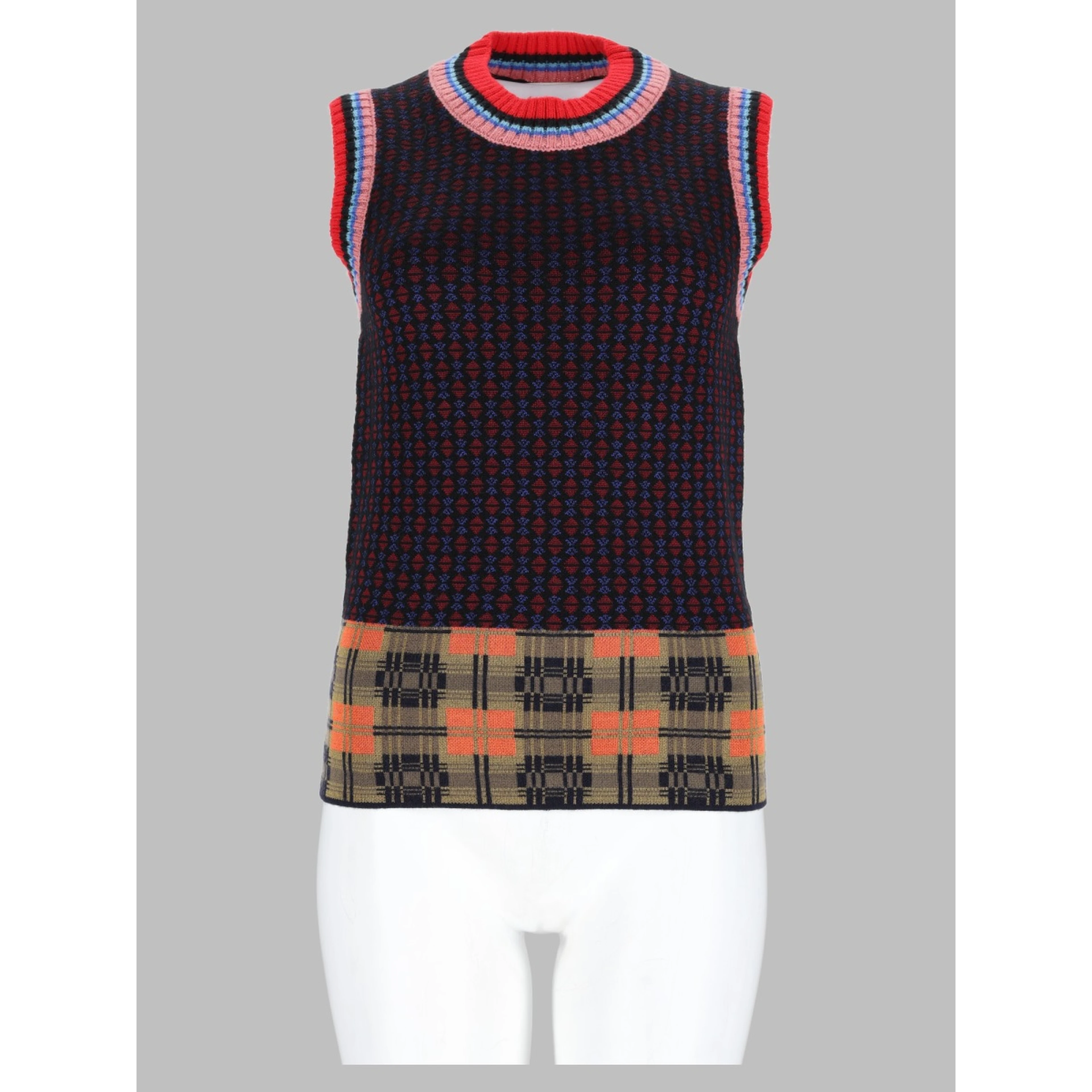 Gilet con Motivo Geometrico