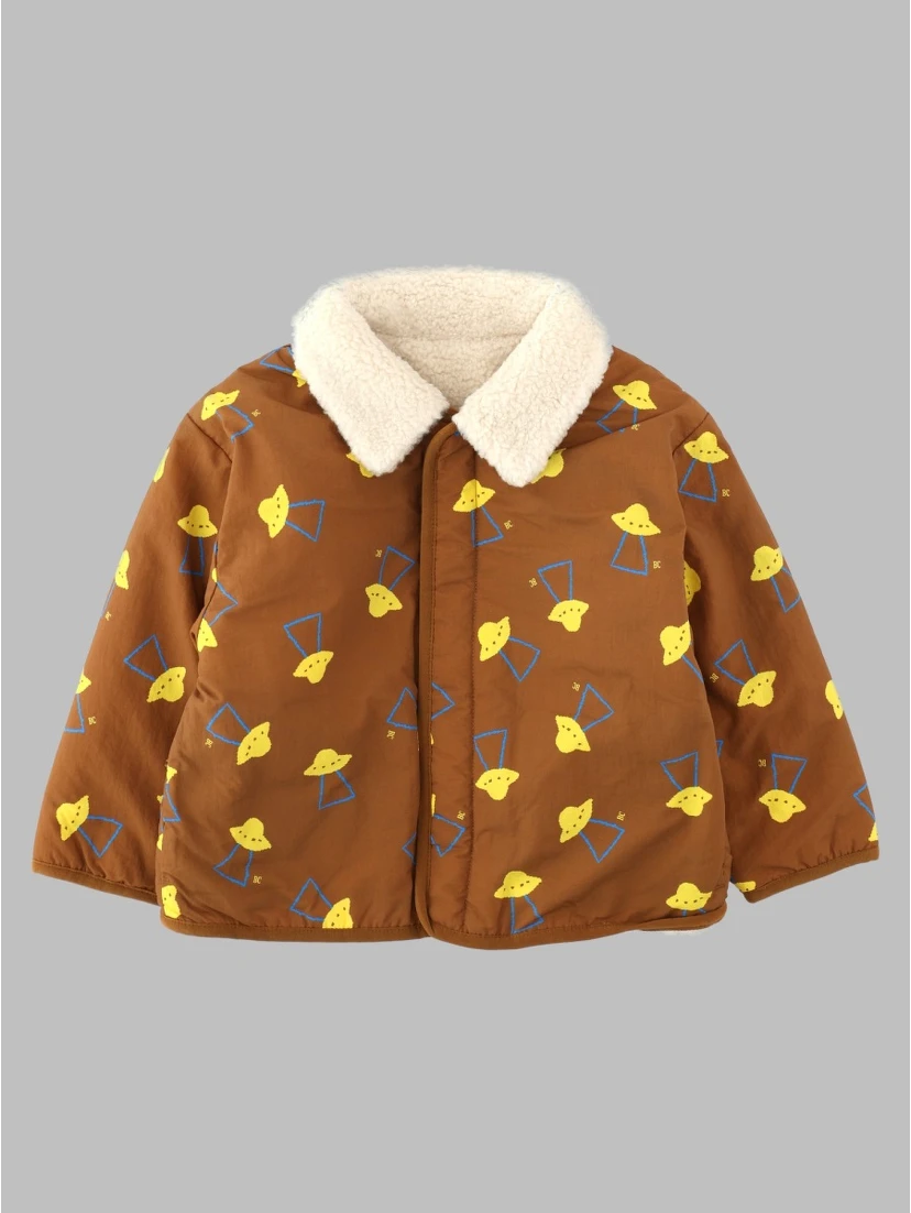 pixel abduction sheepskin reversible jacket