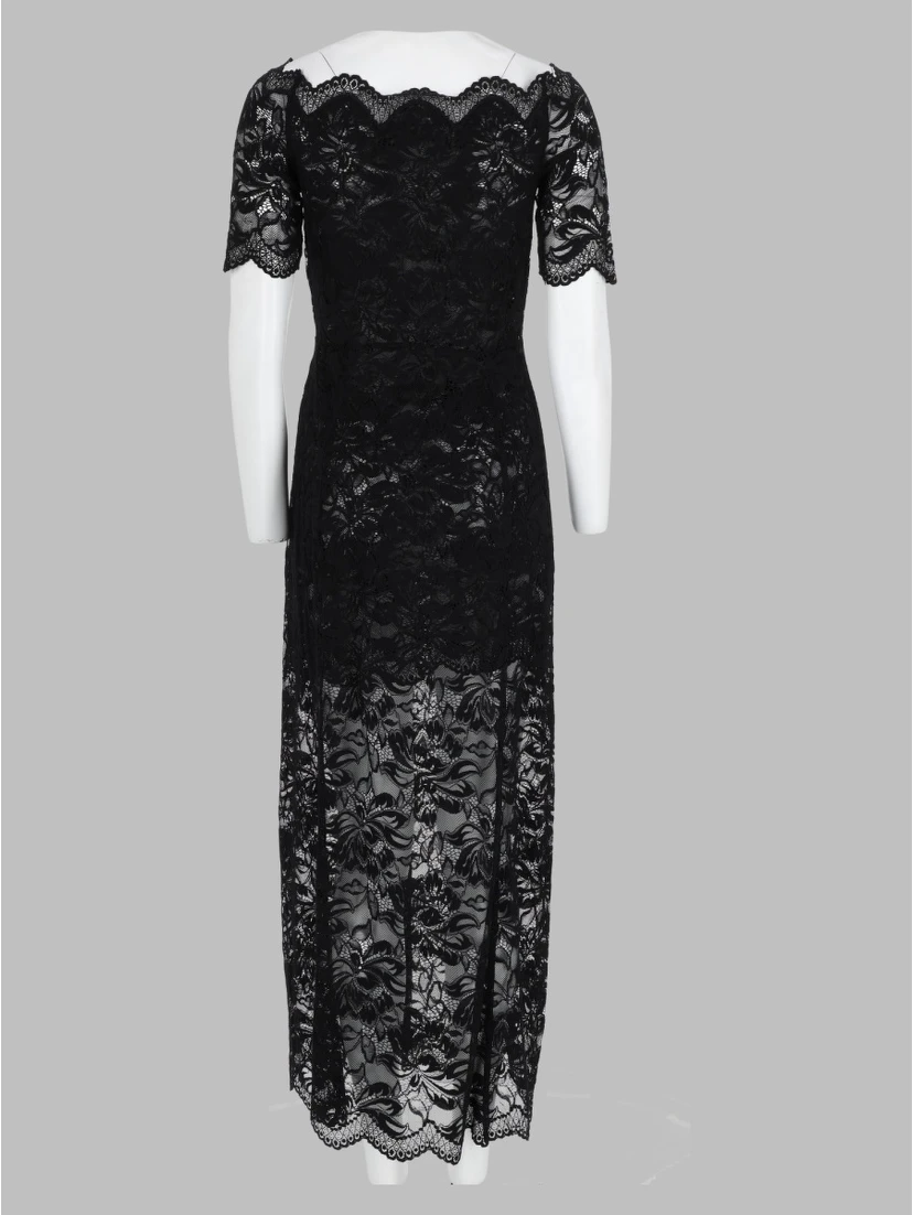 Abito Midi In Pizzo