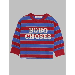 bobo choses embossed stripes t-shirt