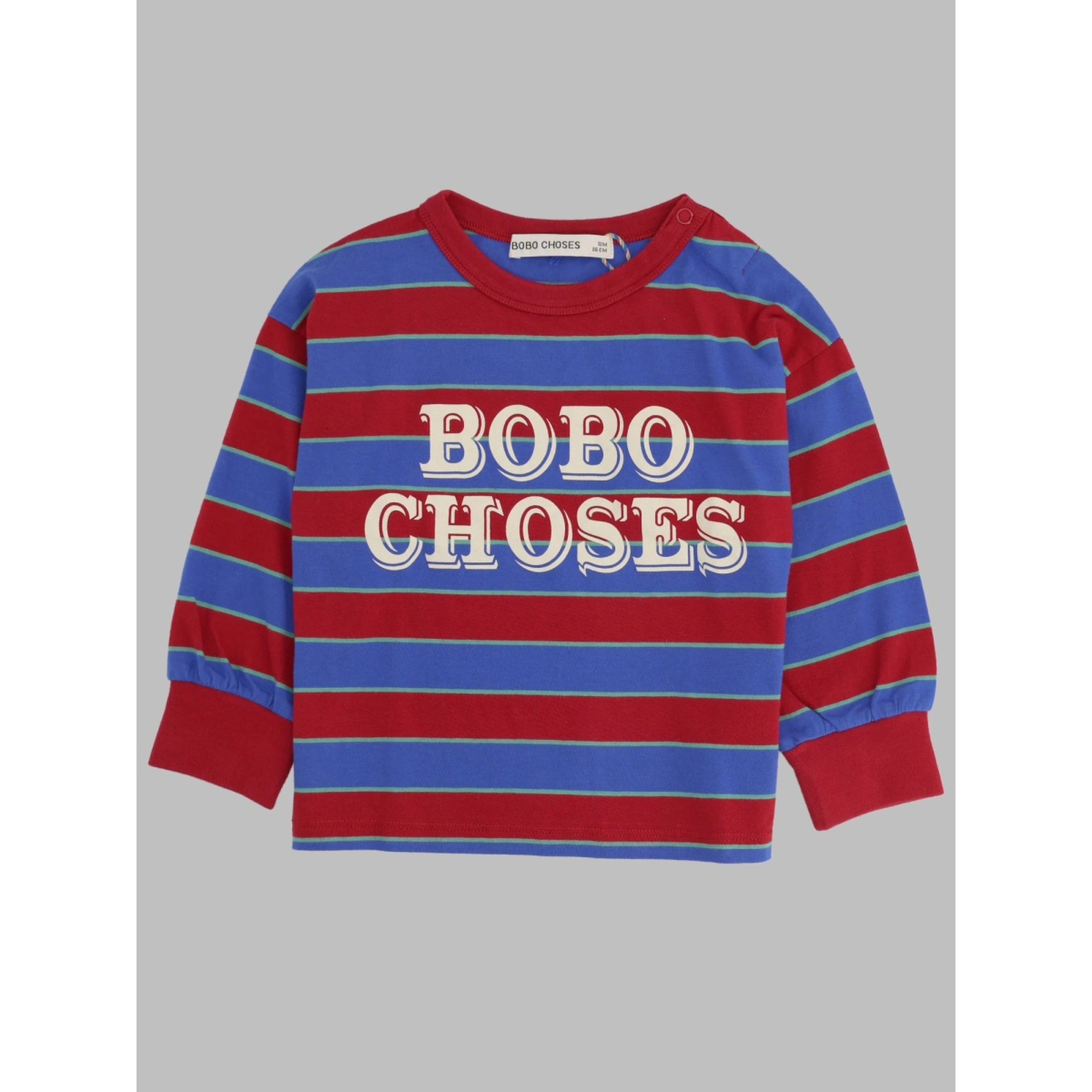 bobo choses embossed stripes t-shirt