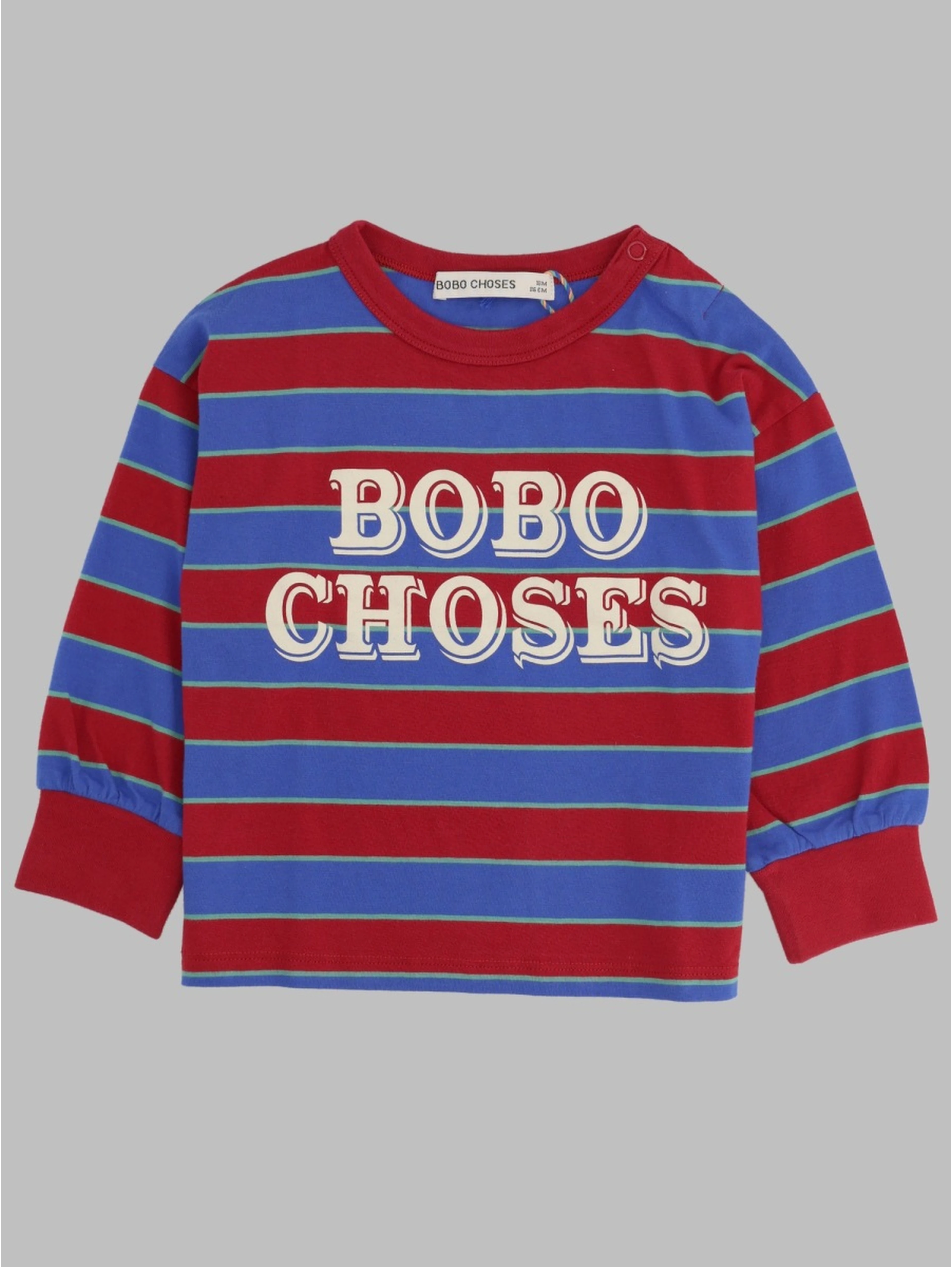 bobo choses embossed stripes t-shirt