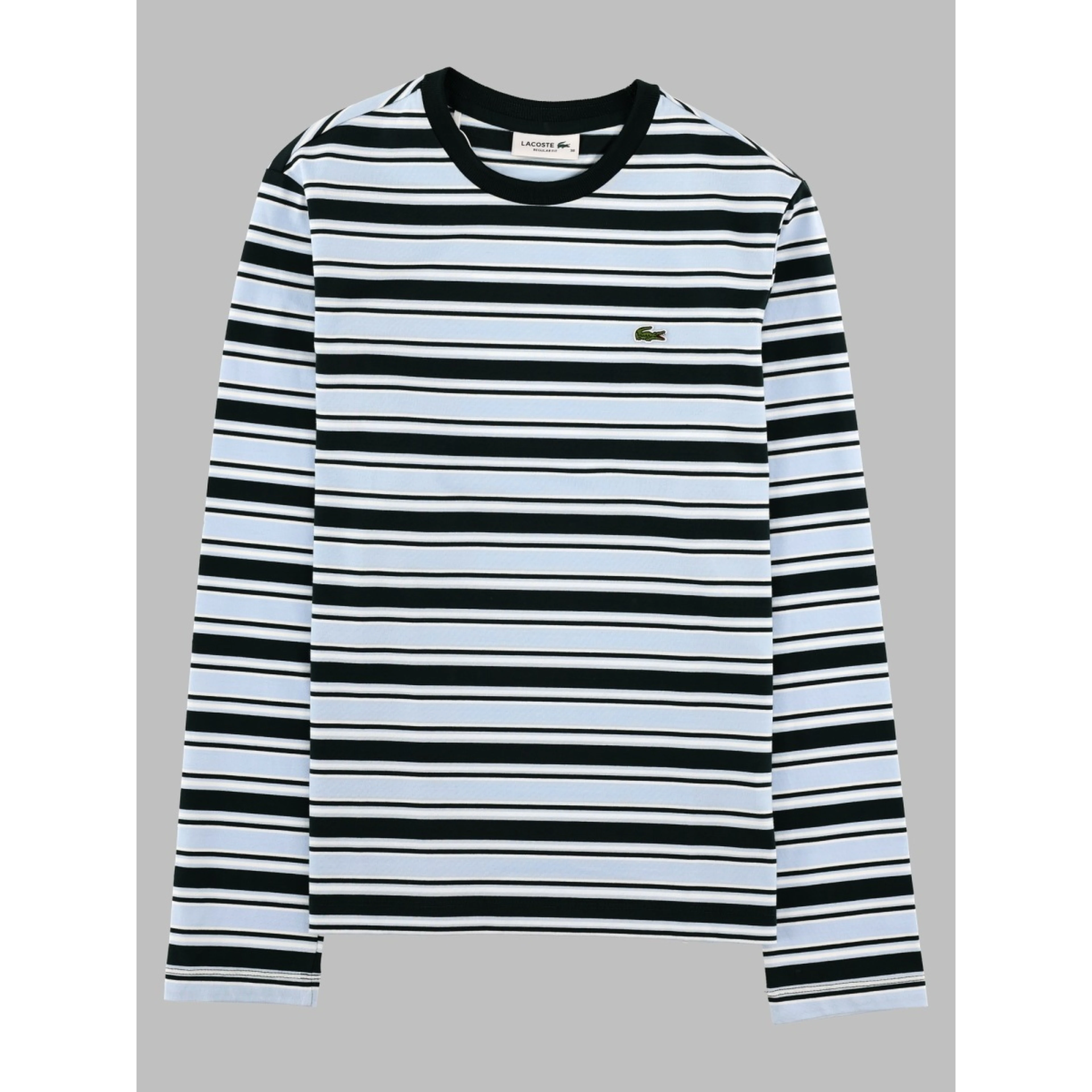 T-Shirt a Righe Con Logo