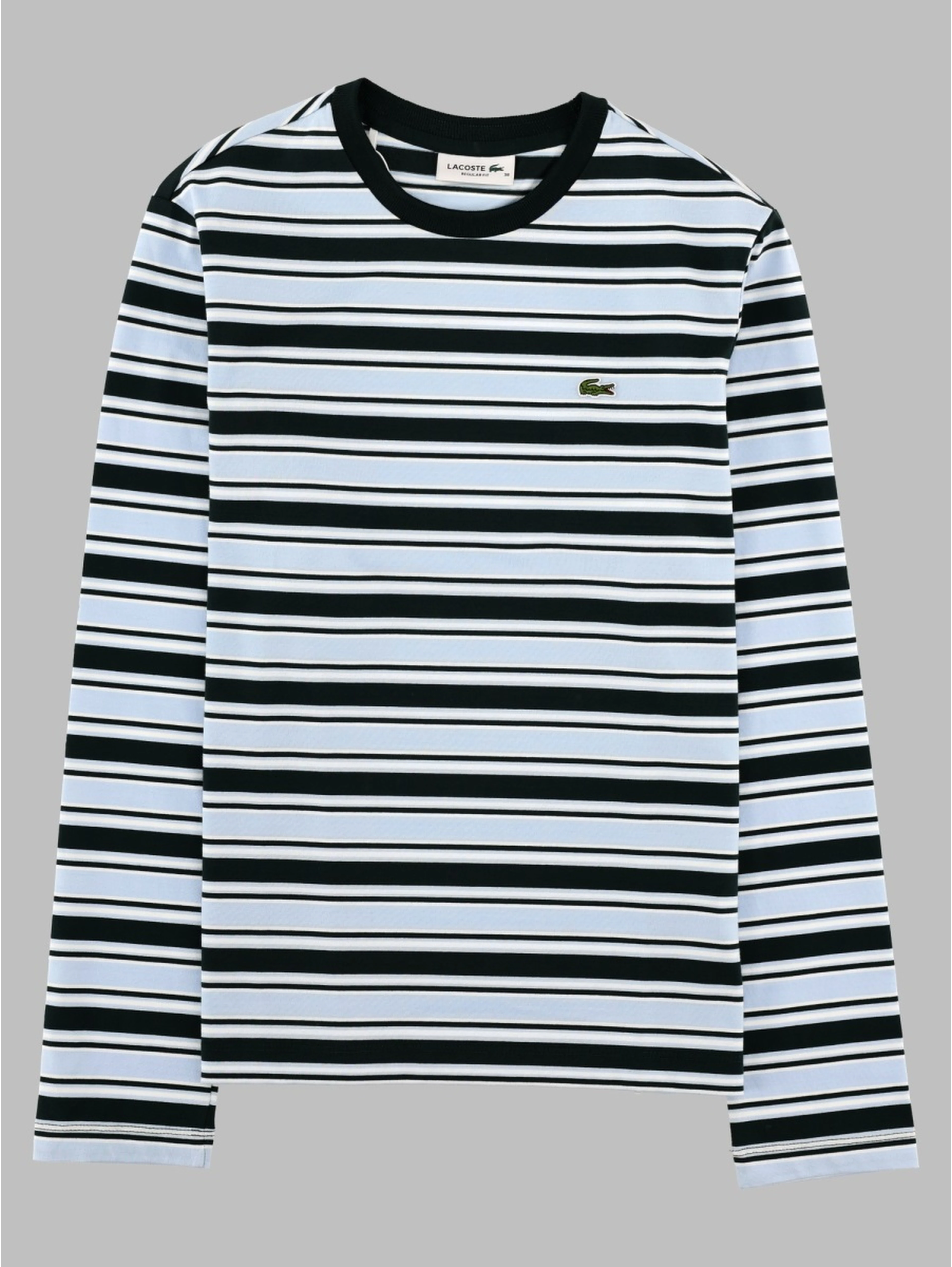 T-Shirt a Righe Con Logo