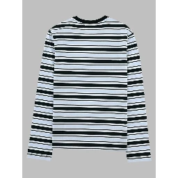 T-Shirt a Righe Con Logo