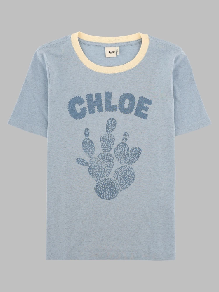 T-Shirt In Cotone Con Stampa