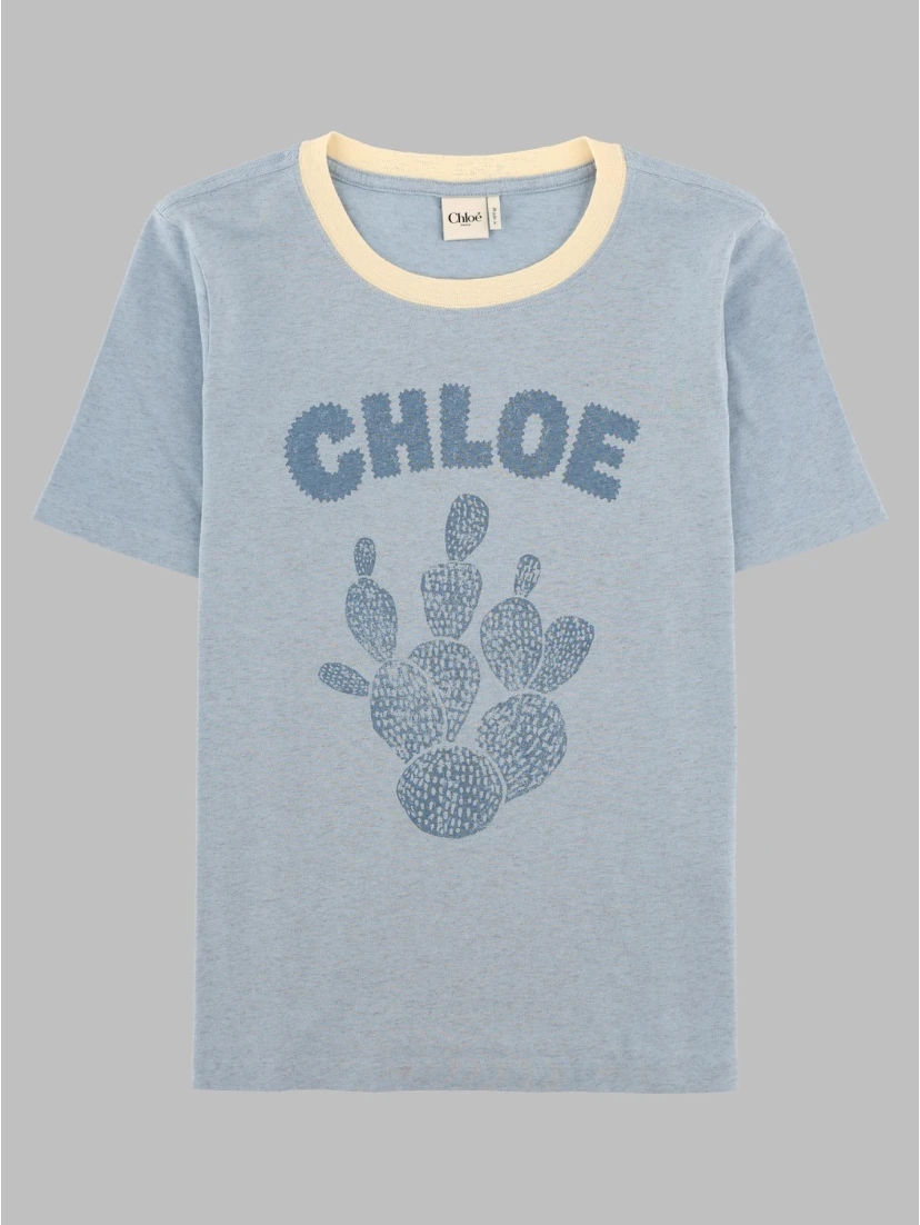 T-Shirt In Cotone Con Stampa