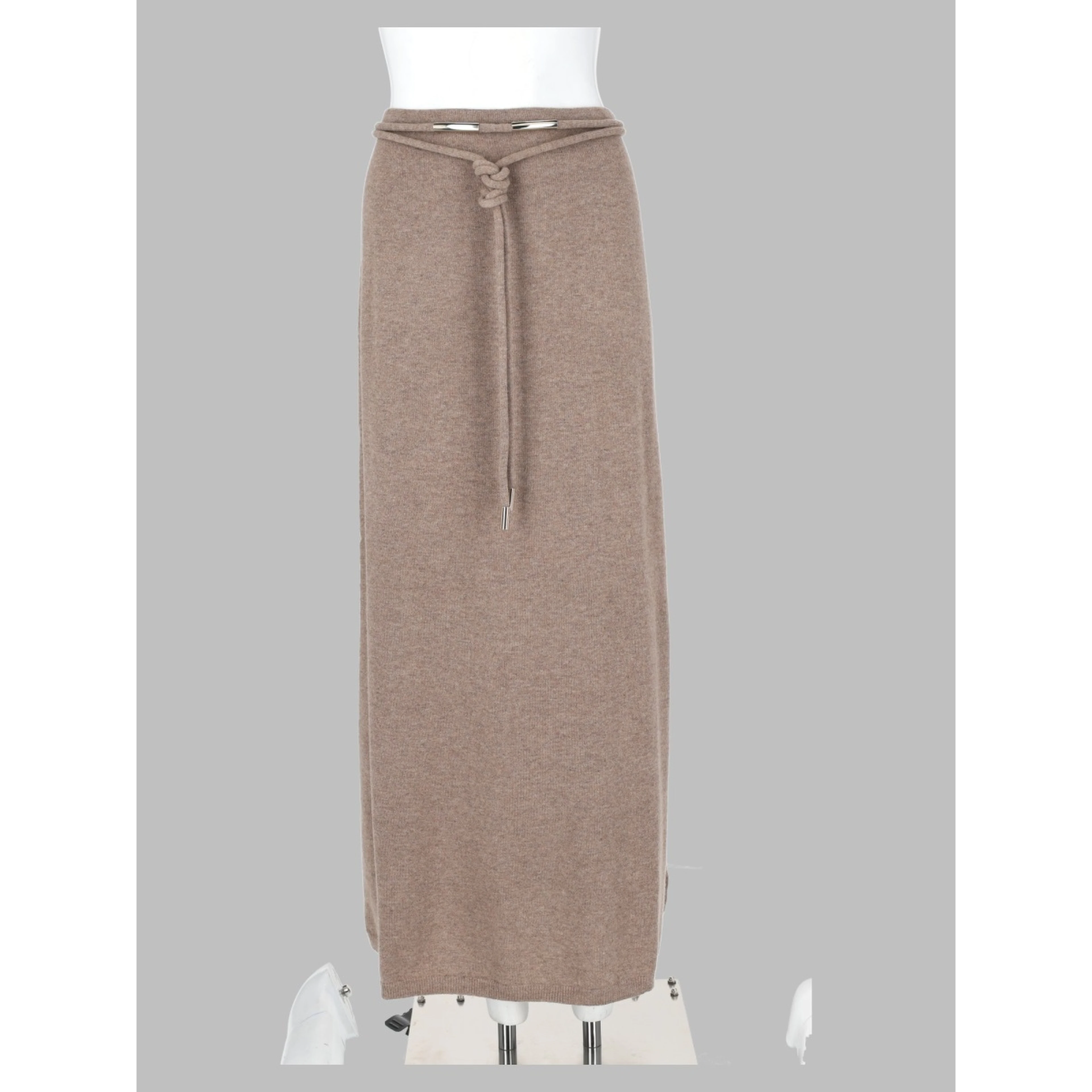 Gonna Lunga "Oggi" In Filato Di Cashmere