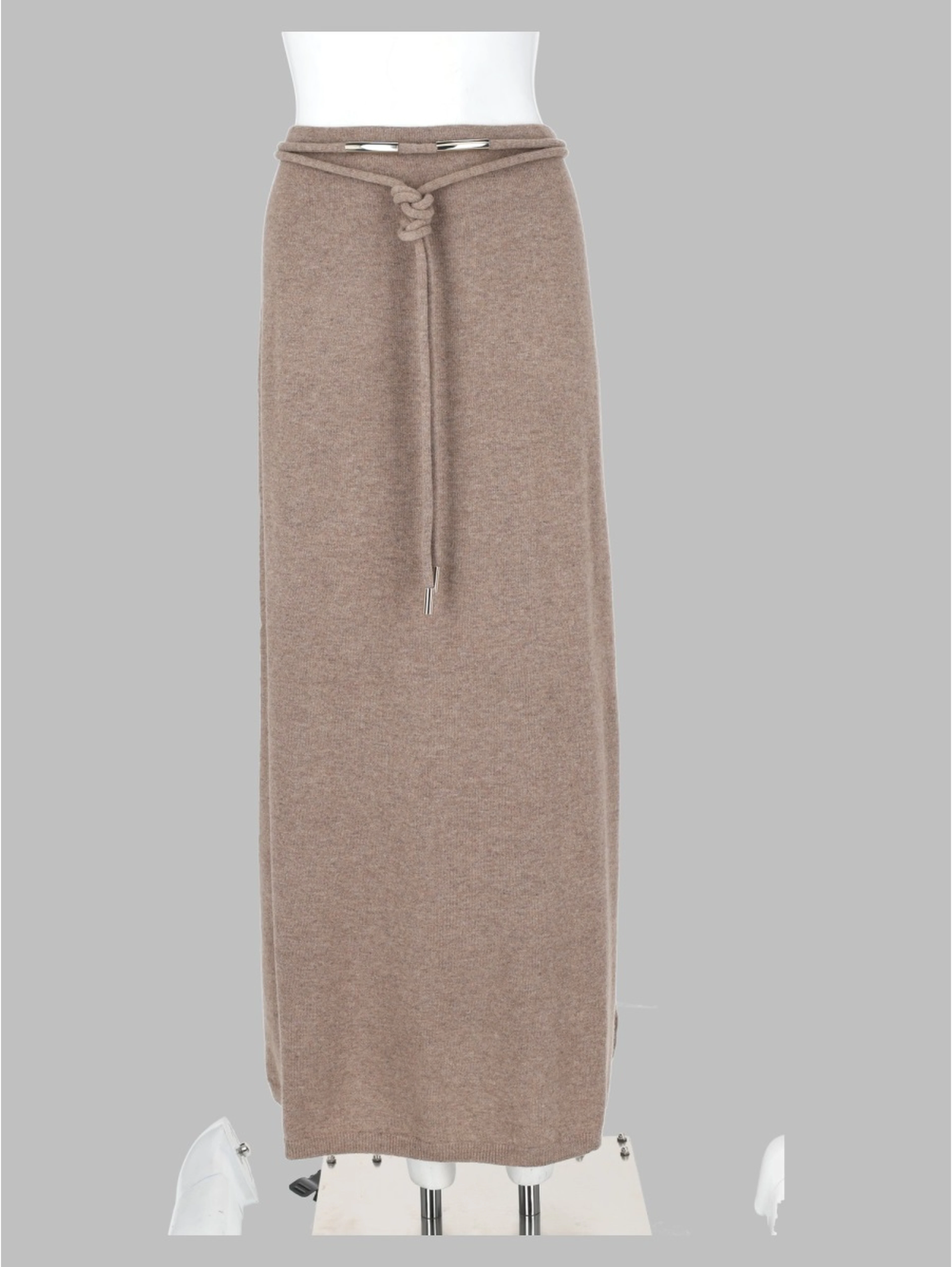 Gonna Lunga "Oggi" In Filato Di Cashmere