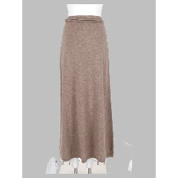 Gonna Lunga "Oggi" In Filato Di Cashmere