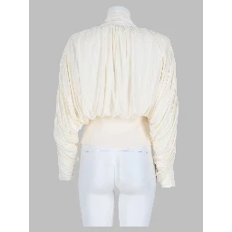 Top in Jersey con Colletto Annodato