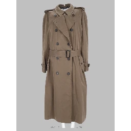 Trench "Folden Collar" In Cotone