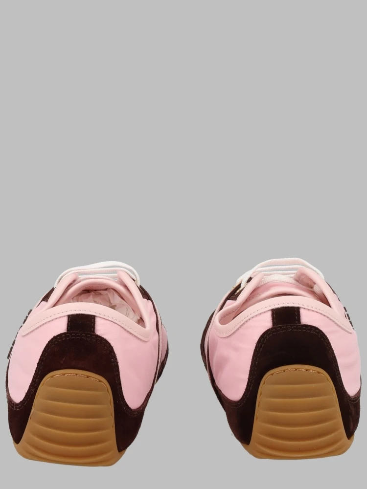 Sneaker Slim Con Dettagli In Suede alternative