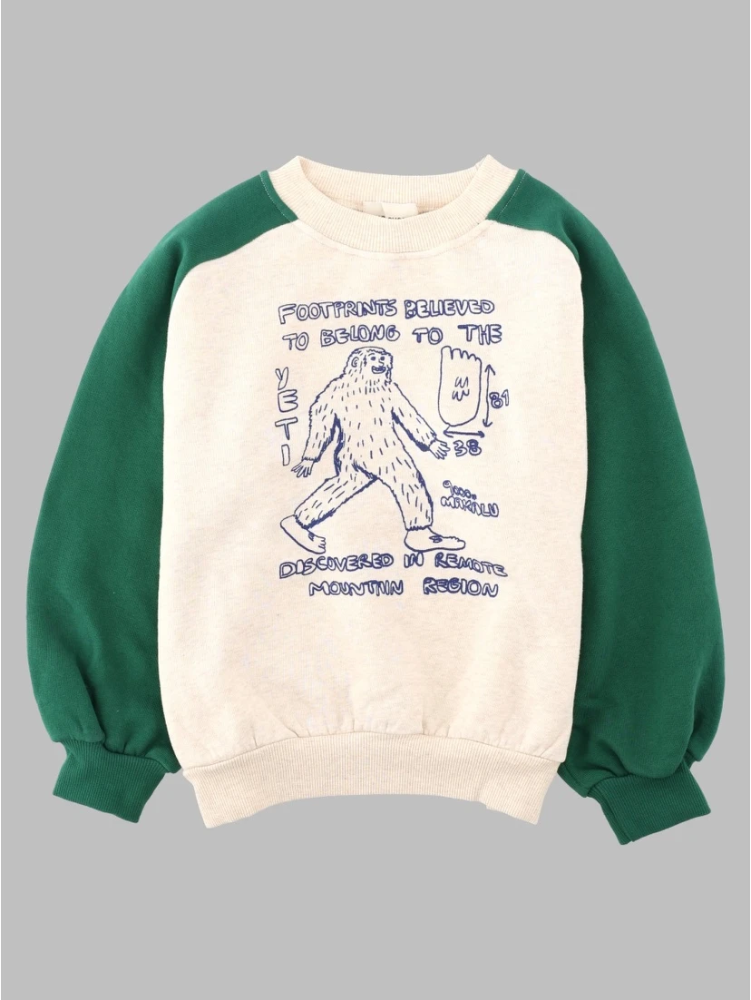 mr. footish raglan sweatshirt