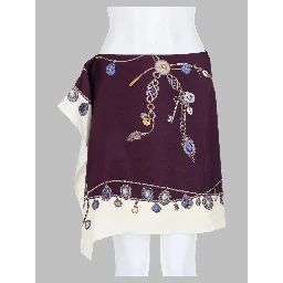 Minigonna in Twill di Seta