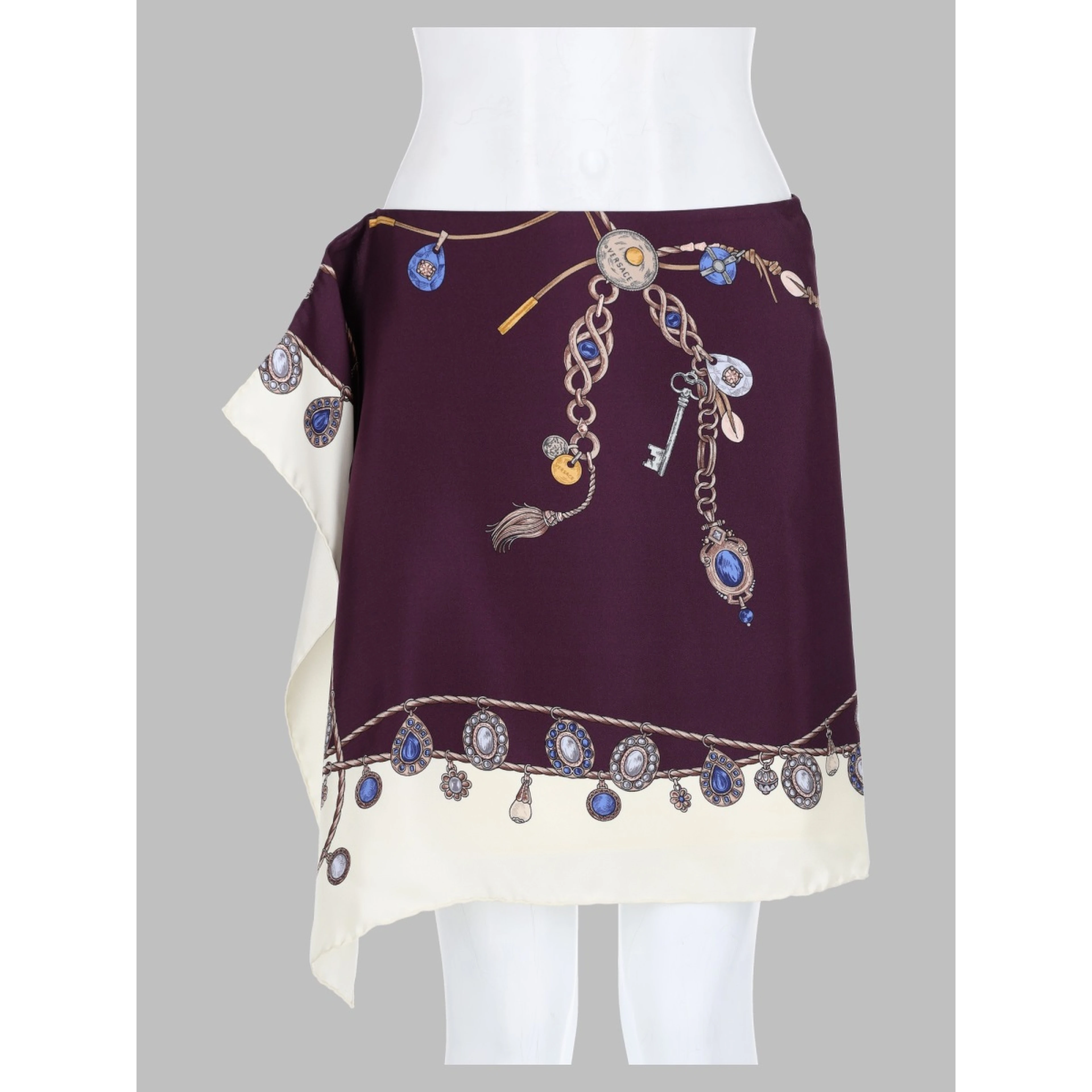 Minigonna in Twill di Seta