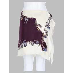 Minigonna in Twill di Seta
