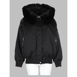 Bomber Cropped con Cappuccio