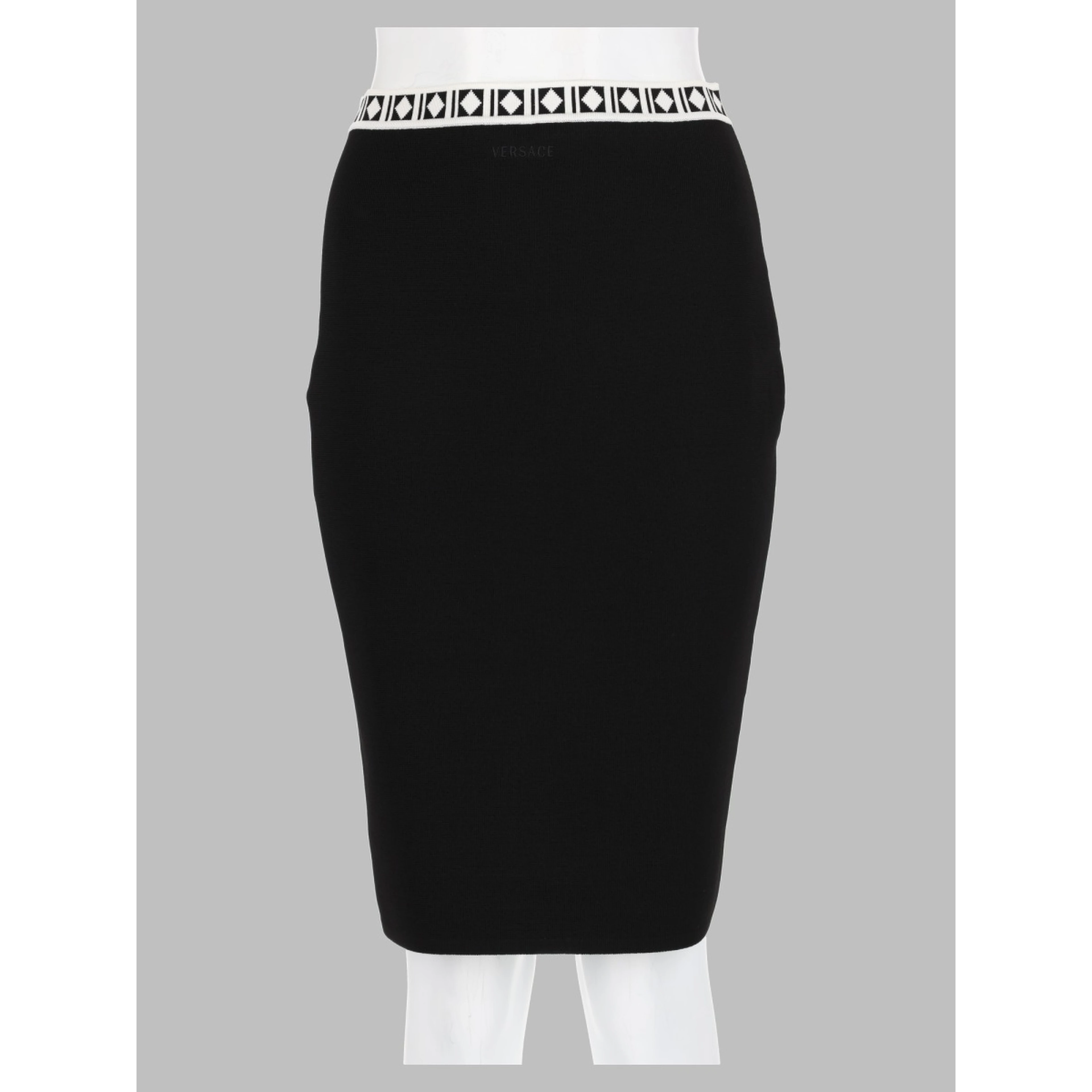 Gonna Midi Jacquard con Logo