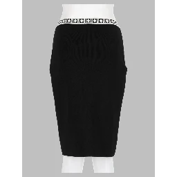 Gonna Midi Jacquard con Logo