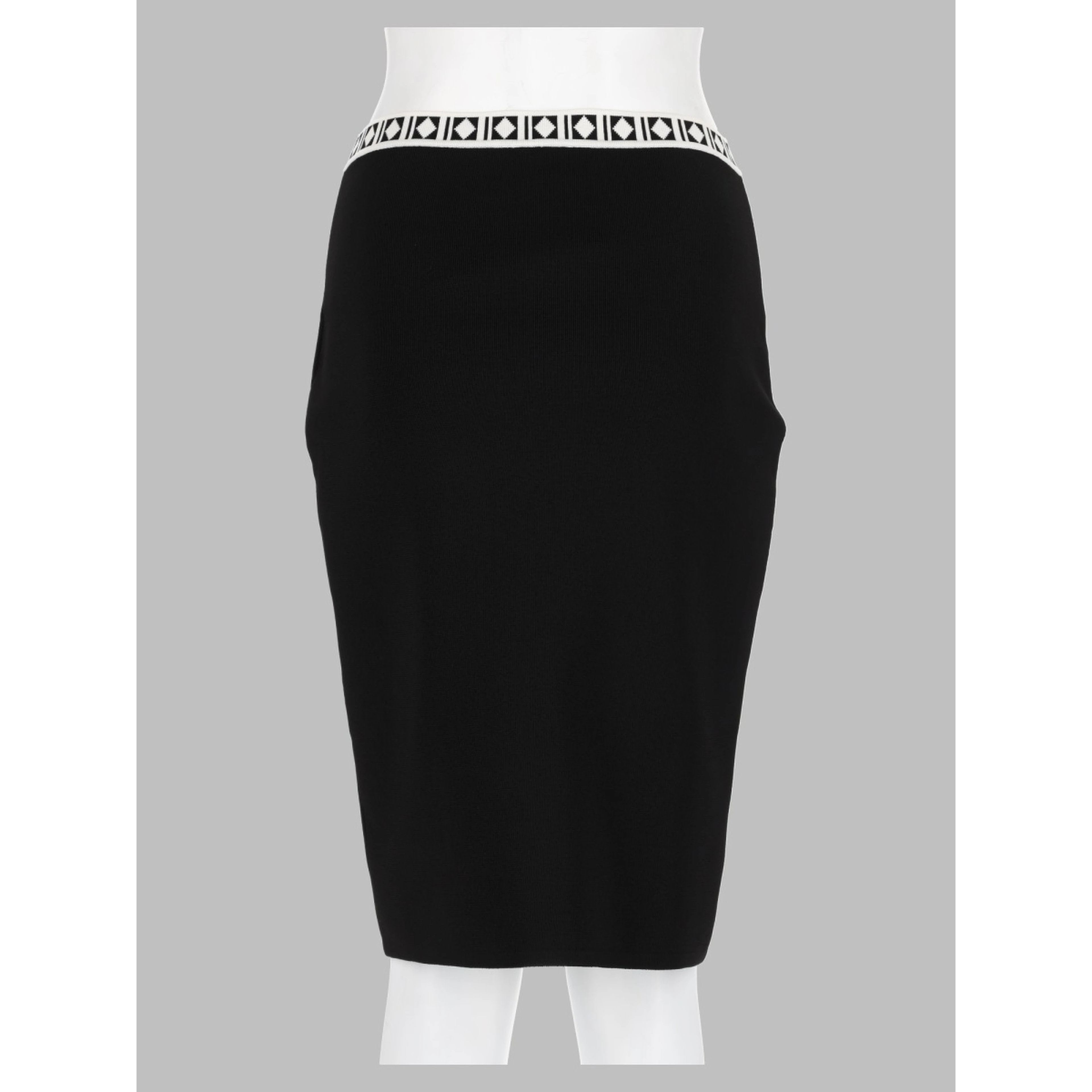 Gonna Midi Jacquard con Logo