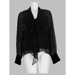 Blusa "Zattera" In Georgette Di Seta