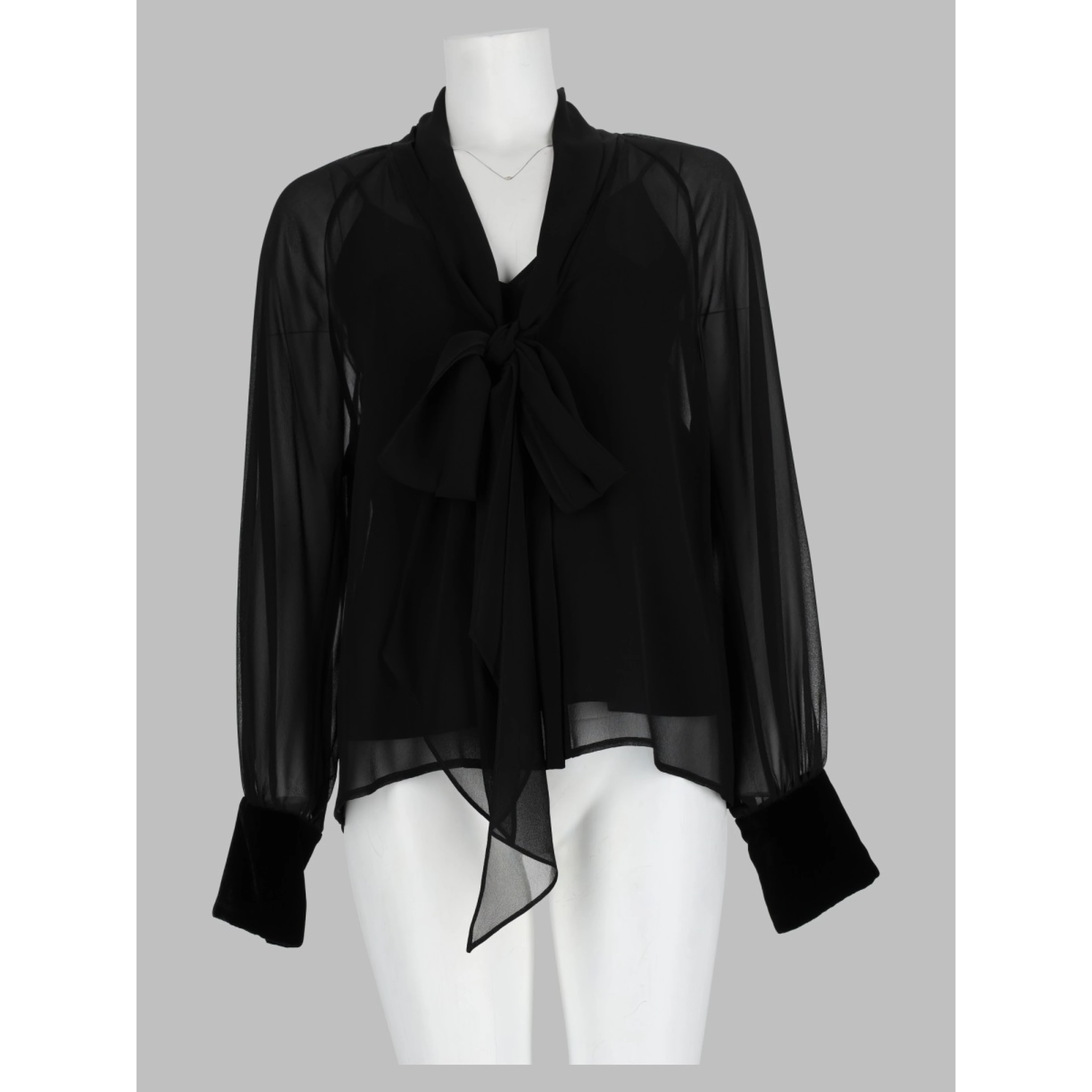 Blusa "Zattera" In Georgette Di Seta