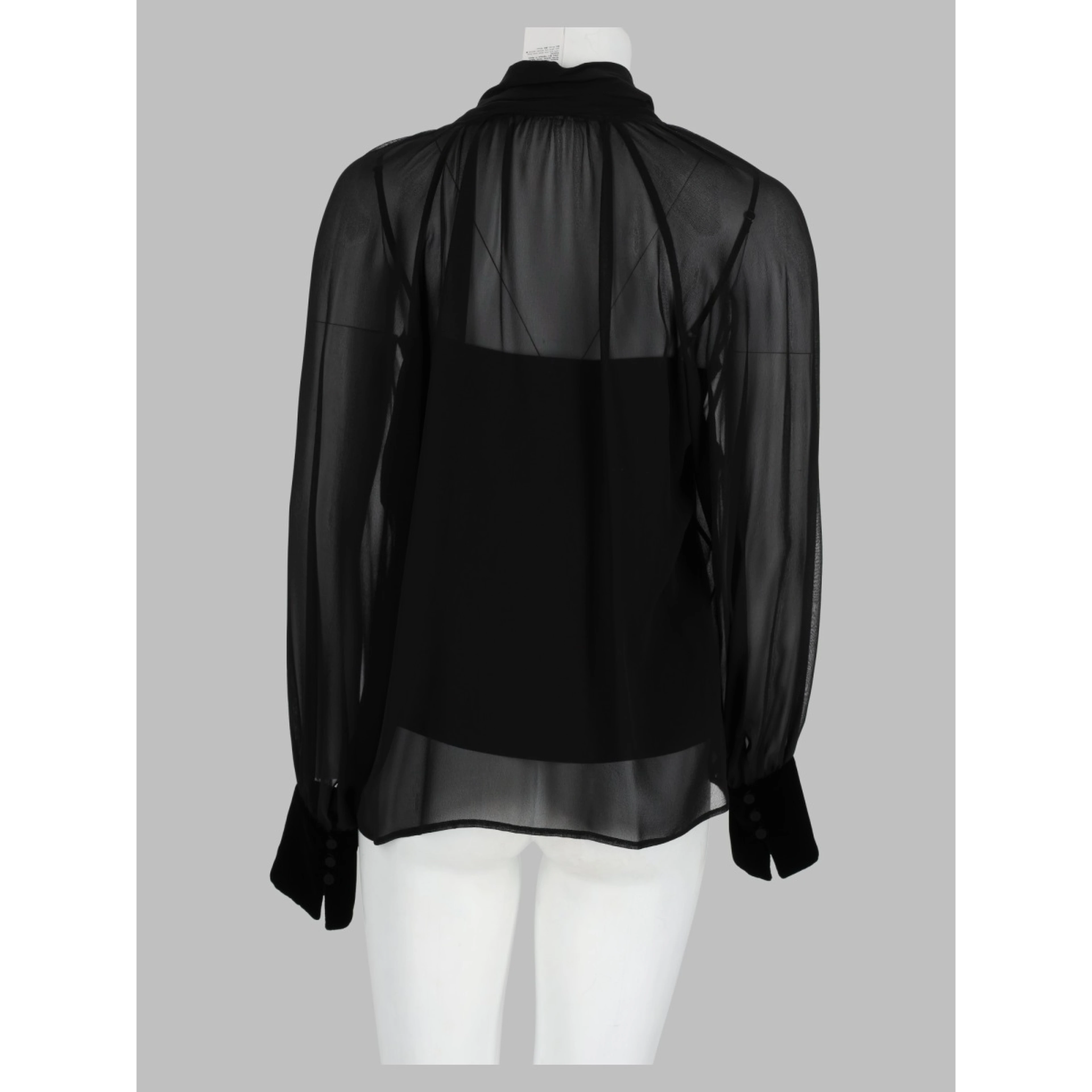 Blusa "Zattera" In Georgette Di Seta