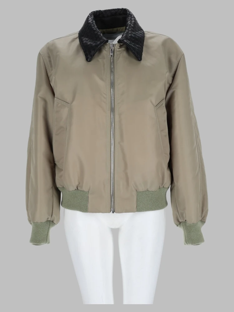 Giacca In Satin Con Colletto Intrecciato