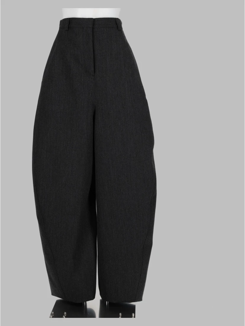 Pantalone Barrel In Lana
